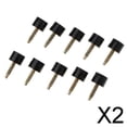 thumbnail image 1 of 6x10 Pares de Puntas de Repuesto de Tacón Alto para Reparación de Calzado 9 Mm/10 Mm Pequeño Negro 9 Mm 2 piezas, 1 of 8