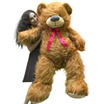Big Plush Giant Brown Teddy Bear, American Made, 62 Inches