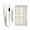 Beige and White Plaid, variant on JIALIOU Nylon Trifold Card Wallet with ID Window Zipper Pocket for Men Women Teen Clock Moon Star