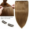 thumbnail image 3 of Benehair Clip in One Piece 100% Remy Real Human Hair 3/4 Full Head Straight for Women 8"-24" Brown Thick, 3 of 10