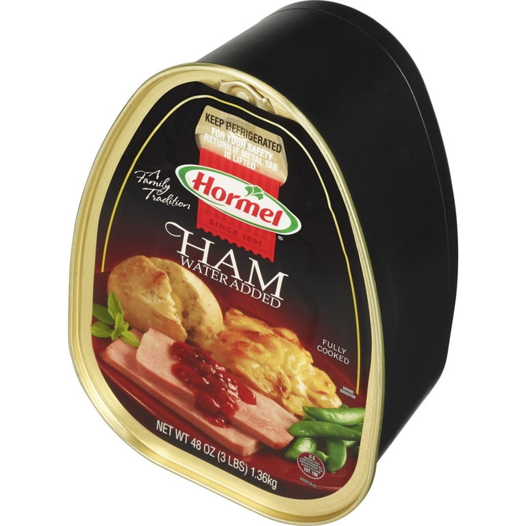 HORMEL Canned Ham, Fully Cooked, Refrigerated, 48 oz Steel Can