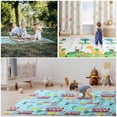thumbnail image 7 of Foldable   Mat,  Large, , Waterproof Activity Playmats for Babies, Education for Infant, Non-Slip Double Sided (79”x71” 0,4in Olive) boy and Girl, 7 of 7