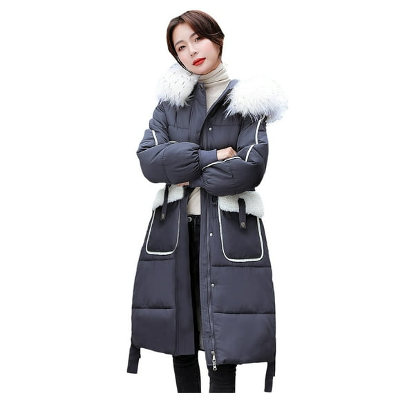 LYXSSBYX Womens Long Sleeve Dress Hot Sale Clearance Women Winter Long Sleeve Hooded Padded Coat Outerwear