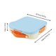 thumbnail image 3 of Caja de almuerzo Bento de microondas con utensilios – Recipiente compartimentado para almacenar alimentos, taza de salsa, sellos de silicona, lavavajillas, plástico, azul/morado/amarillo, 3 of 6