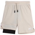 thumbnail image 1 of Shorts de básquet 2 en 1 para niño Reebok con forro de compresión, 1 of 7