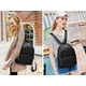 thumbnail image 1 of Mochila Travistar para mujer, pequeña y elegante, de nailon, resistente al agua, informal, para el colegio, pequeña, antirrobo, color negro, 1 of 4