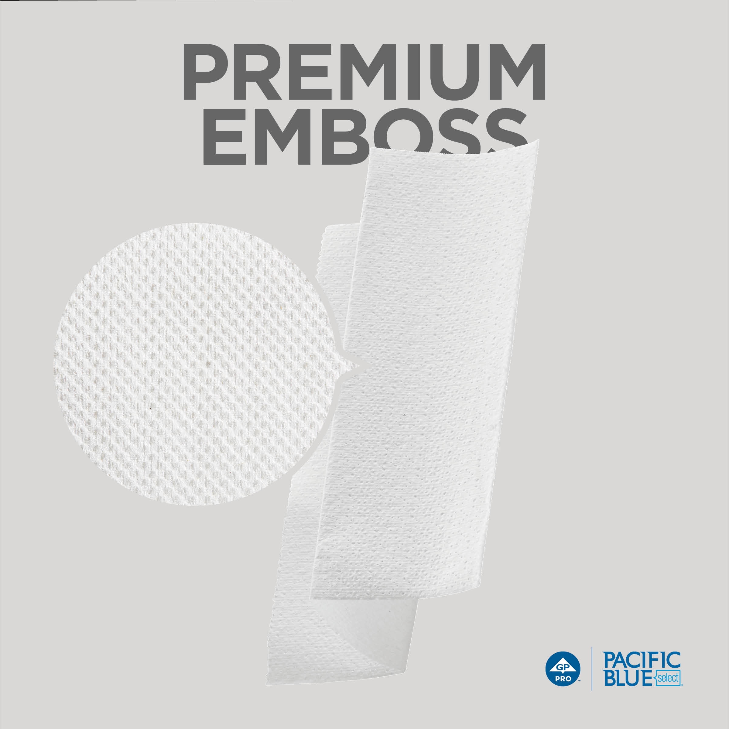 Pacific Blue Select® Multifold Premium 2-Ply C-Fold Paper Towels by GP PRO (Georgia-Pacific), White, 2,000 Towels Per Case