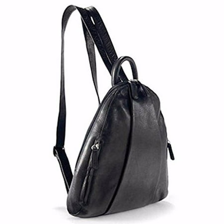 Marley Teardrop Multi Zip Backpack - Black
