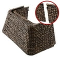 thumbnail image 5 of 22-Inch Water Hyacinth Christmas Tree Collar, Woven Tree Square Base Cover with Cord Cut Out, Natural, 5 of 7