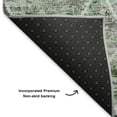 thumbnail image 5 of Addison Rugs Mayfield Premium Machine Washable Transitional Geometric Green Rectangle Rug, 3' x 5', 5 of 7