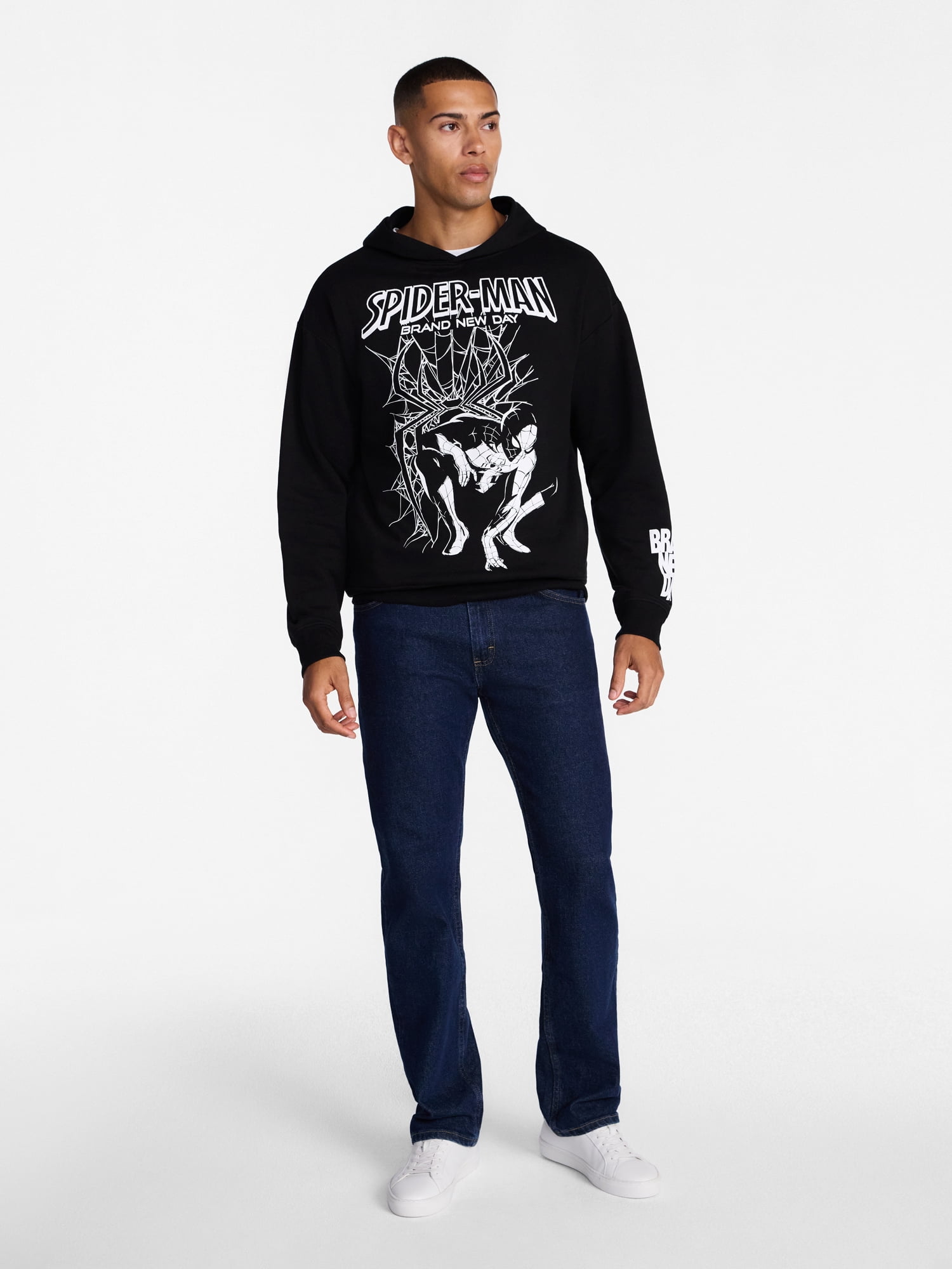 Spider-Man Men's and Big Men's Fight Poster Graphic Tee, Sizes S-3XL