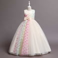thumbnail image 1 of Vestido de noche para niños, vestido de princesa para niñas, cintura alta, sin mangas, vestido de niña anfitriona para actuación de piano, 1 of 3