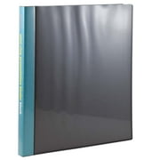 JAM Paper Spiral Ring Display Book, 8 1/2" x 11", Black, 24 pages per book, Sold Individually