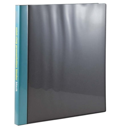 JAM Paper Spiral Ring Display Book, 8 1/2" x 11", Black, 24 pages per book, Sold Individually