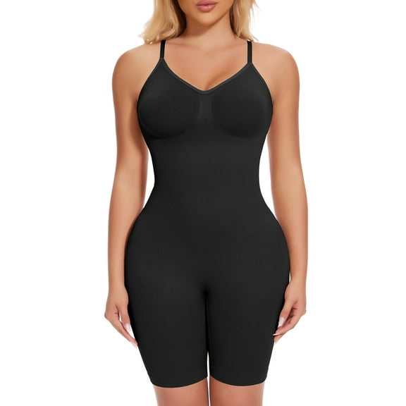 COMFREE Women's Shapewear Bodysuit Tummy Control Body Shaper Snatched Waist Body Suit