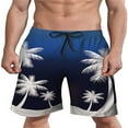 thumbnail image 2 of dmqupv Beach Short Mens Swim Trunks With Pockets Swim Trunks Quick Dry Surfing Summer Beach Shorts Swimsuit Big Men Swim Trunks Dark Blue 6X-Large, 2 of 3