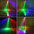 thumbnail image 3 of DJ Lights,HJY Four Beam Effect Stage Light RGB Sound Activated Pattern Party Strobe Lights for Birthday Friend Party Disco Dancing Bar Club, 3 of 5