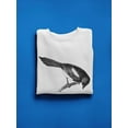 thumbnail image 3 of European Magpie Sketch Sweatshirt Women -Image by Shutterstock, Female Small, 3 of 4