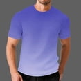 thumbnail image 5 of cocolona Mens T-Shirts Summer Short Sleeve Crew Neck Tops Basic Tees Fashion Casual Gradient Color Blouses, 5 of 6