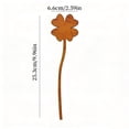 thumbnail image 3 of Iron Four Leaf Clover Garden Stake Outdoor Yard Art Decoration for Garden Patio Flower Bed Easter Decorations, 3 of 6