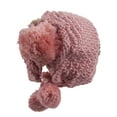 thumbnail image 3 of Top Headwear Floral Knitted Winter Hat - Pink, 3 of 3