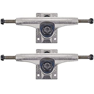 KRUX K5 Polished Silver Skateboard Trucks - Standard 8.00" Size, Improved Turning & Strength