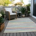 thumbnail image 6 of Addison Rugs Chantille Indoor/Outdoor Transitional Stripes Ivory Washable Rectangle Rug, 10' x 14', 6 of 6