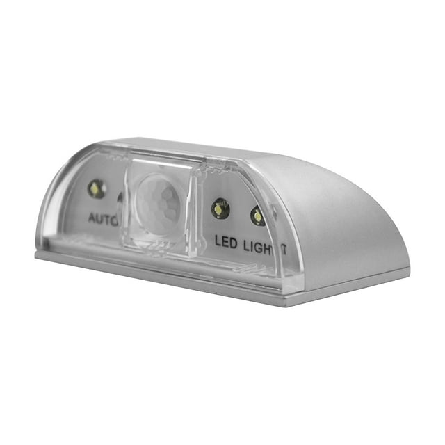 NAOJIE Keyhole Light-Infrared Ir Wireless Door Lock Lamp & Auto Sensor Motion Detector,4 Led Bulbs(Silver),Small Motion Sensor Light,Door Lock Light,Keyhole Light