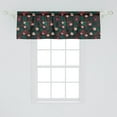 thumbnail image 2 of Ambesonne Floral Valance Pack of 2, Romantic Dried Pinkish Roses, 54"X18", Hunter Green Redbrown, 2 of 4