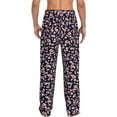 thumbnail image 3 of Goofa Flower Printed Soft Pajama Pants for Men, Wide Leg Comfy Casual Lounge Yoga Pants-XX-Large, 3 of 9