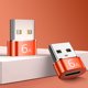 thumbnail image 3 of Adaptador OTG 6A Type-C a USB3.0 Convertidor para PC (1 pieza) Naranja, 3 of 7