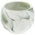 thumbnail image 1 of EeaseCA 1 Pc Ripple Marble Container Succulents Plants Pot Ceramic Flower Planter Pot for Home Office Decoration (Green), 1 of 8