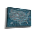 thumbnail image 2 of Epic Graffiti 'US City Map on Wood Blue' by Michael Mullan, Canvas Wall Art, 60"x40", 2 of 3