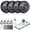 Black, variant on Bluetooth Tracker, Smart Air Tracker Tags-4 Pack, Key Finder and Item Locator Works with Apple Find My (iOS Only), with Protective Case/Key Ring/Lanyard, Tracker Tag for Keys/Luggage/Wallet, etc.