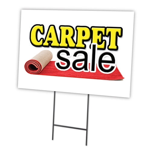 SignMission C-1824-DS-Carpet Sale 18 x 24 in. Carpet Sale Yard Sign & Stake