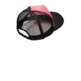 thumbnail image 3 of District Adult Unisex Regular Plain/Mesh Cap Neon Pink One Size Fits All, 3 of 3