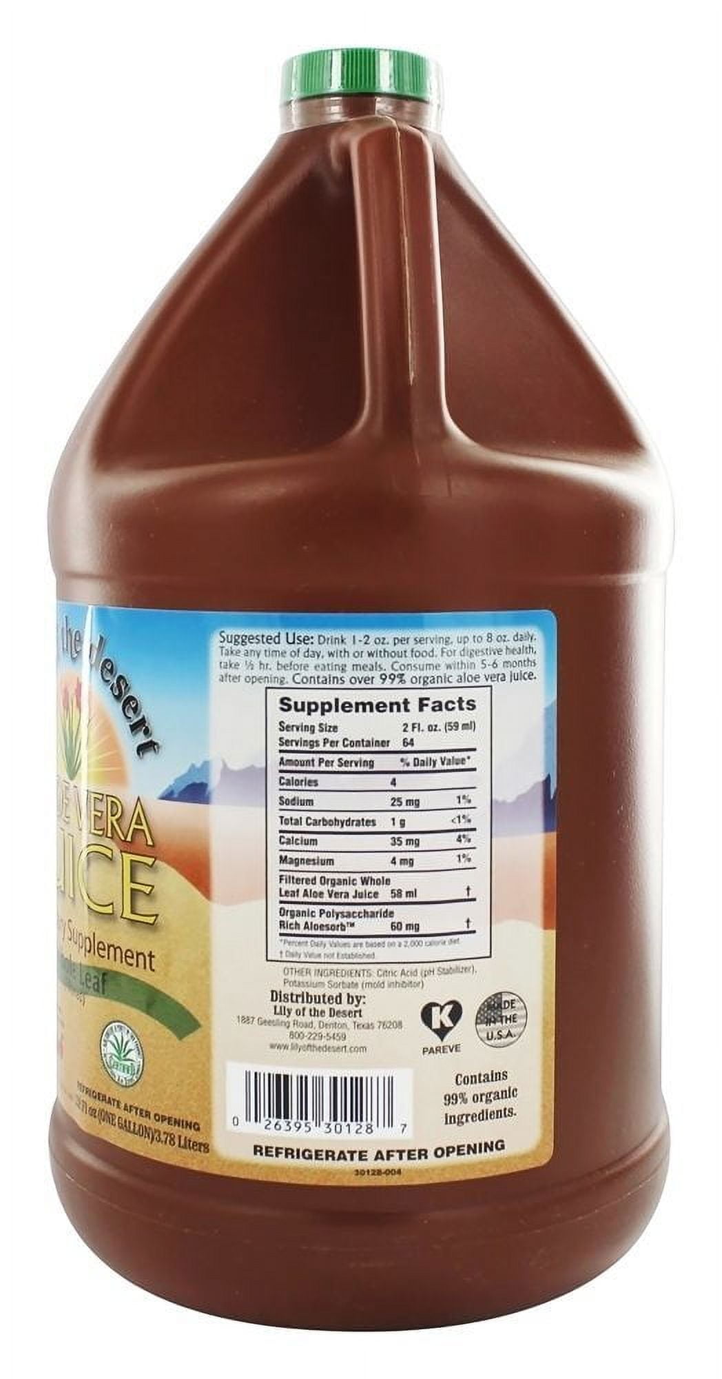 Lily of the Desert Aloe Vera Juice Whole Leaf 128 fl oz