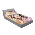 thumbnail image 2 of Ambesonne Colorful Fitted Sheet & Pillow Sham Set, Chief Portrait, Twinxl, Multicolor, 2 of 2