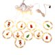 thumbnail image 1 of Luces navideñas colgantes USB de 3 metros con 10 LED - Decoración cálida para ventanas, puertas y paredes - Incluye adornos aleatorios - Perfecta para fiestas y regalos navideños, 1 of 7