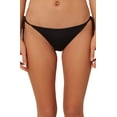 thumbnail image 3 of O'NEILL Women's Side Tie Hipster Bikini Swimsuit Bottom (Black/Salt Water Solids SP20, XL), 3 of 8