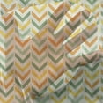 thumbnail image 3 of Chevron Tulle Curtains with Rod Pocket, Retro Countryside Colors Zigzags in Vertical Direction Striped Composition, Sheer Drape for Wedding Party 2 Panels, 7 Sizes, Green Yellow Orange, by Ambesonne, 3 of 3