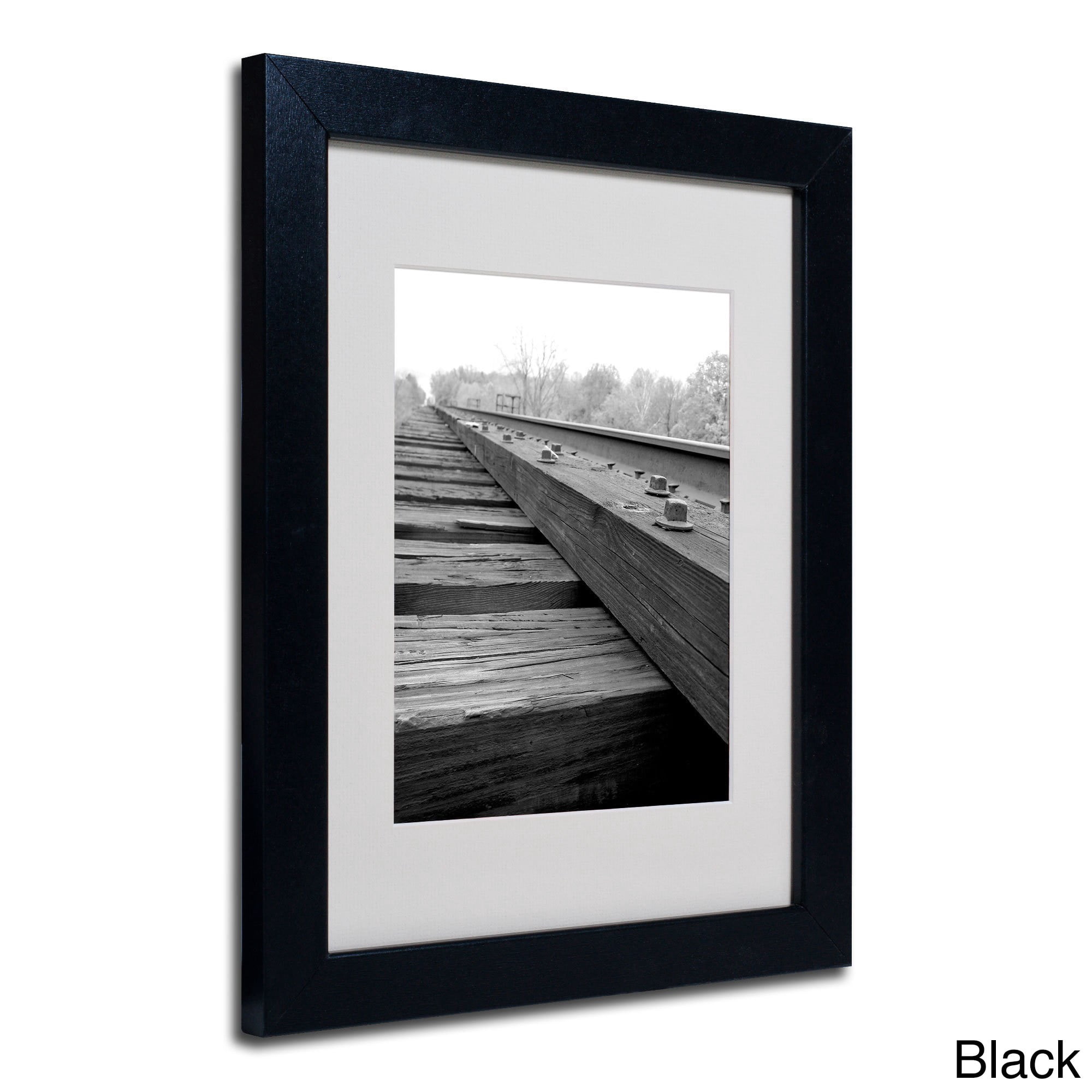 Trademark Fine Art "Unfinished Flaw" Canvas Art by Monica Fleet, White Matte, Wood Frame