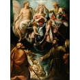 thumbnail image 2 of Procaccini, Giulio 12x14 Black Ornate Wood Framed with Double Matting Museum Art Print Titled - Coronation of the Virgin with Saints Joseph and Francis of Assisi, 2 of 4