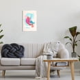 thumbnail image 2 of Fun Pink Abstract Strokes Abstract Graphic Art Unframed Art Print Wall Art, 2 of 6