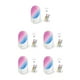 thumbnail image 2 of Billuyoard Lámpara de noche LED regulable, luz de ambiente para mesita de noche, mesita de noche para dormitorio, iluminación brillante, decoración para Enchufe de EE. UU. 5piezas Billuyoard CBP186554, 2 of 6