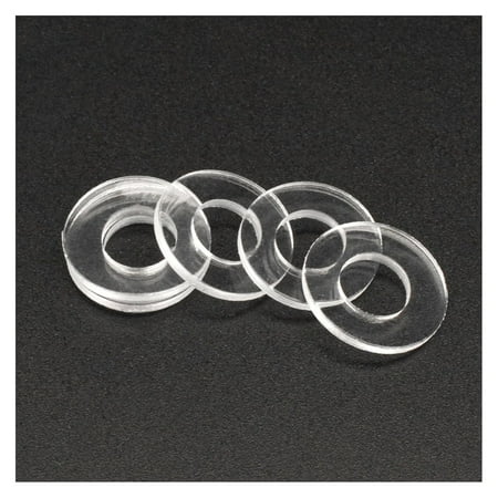 

ZX Soft/Hard Plastic PVC Transparent Insulating Plain Gasket Ring Spacer Flat Washer M1.2 M1.4 M1.7 M1.8 M2 M2.5 M3 M4 M5 M6~ M12 (Color : Hard_M5x9x1 x100pcs)-0810