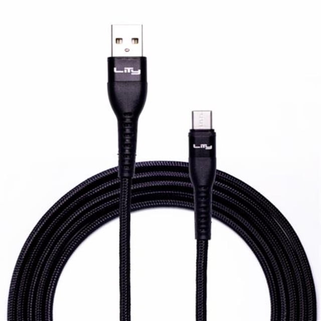 Cable USB Tipo A a Tipo C de 2 Metros, Nylon Trenzado, Carga Rápida de 60W para Móviles y Dispositiv
