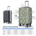 thumbnail image 6 of Naloa Retro Hippie Groovy Mushroom Elastic Suitcase Protector, Travel Suitcase Protector Cover Fits 18-32in Suitcase - X-Large, 6 of 9