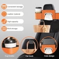 thumbnail image 5 of Car Organizers and Storage Box, Multifunctional Car Headrest Organizer Back Seat, Smart Cars Organizer with Tissue Cup Holder(Brown), 5 of 5