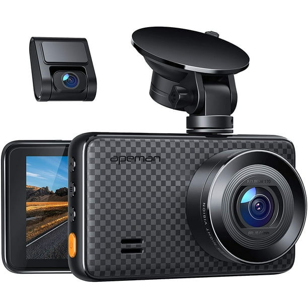 APEMAN 1440P&1080P Dual Dash Cam, 1520P max, Support 128GB, Front and